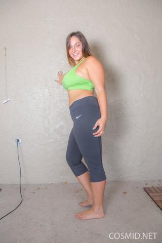 Allie Giovanni in Cosmid set Allie In Her Spandex