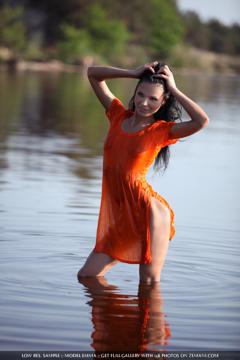 Emma in Zemani set Orange blouse