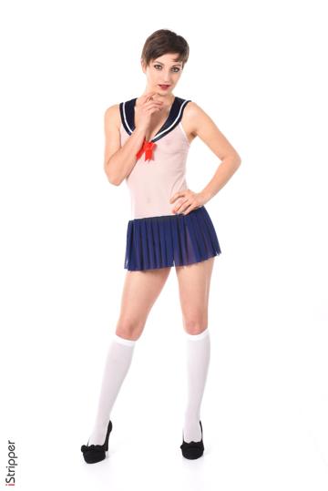 Melody Clark in Istripper set Navy Graduate