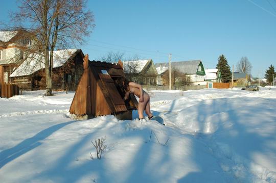 Katja A in Nude In Russia set Water Well