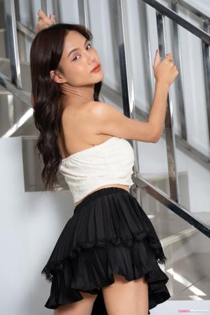 Rose Sarinz in Teen Dreams set On The Stairs