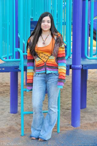 Nadine in Ftv Girls set Playground Spreads