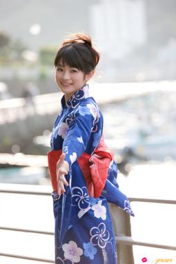 Yuuka Maeda in All Gravure set Kimono