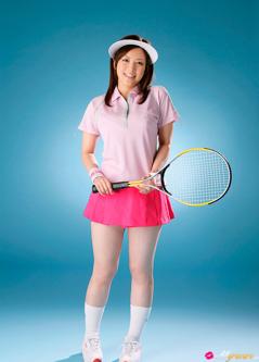 Meisa Hanai in All Gravure set Tennis Lessons