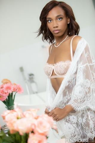 Lacey London in Penthouse set Pet of the Month March 2021