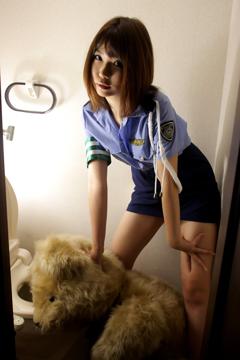 Higurashi Rin in All Gravure set Officer Rin