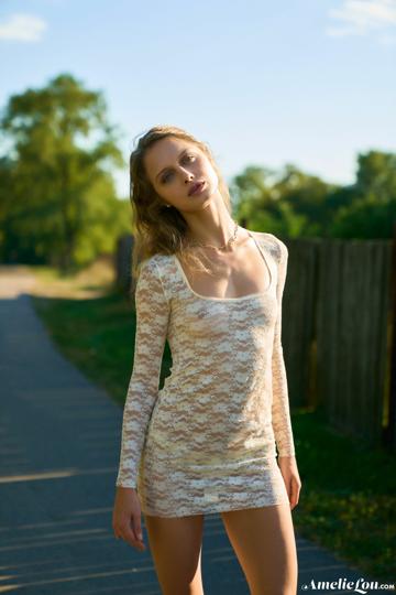 Amelie Lou in Amelie Lou set Glamping