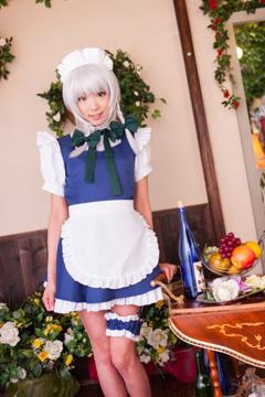 Love Saotome in All Gravure set Touhou Sakuya