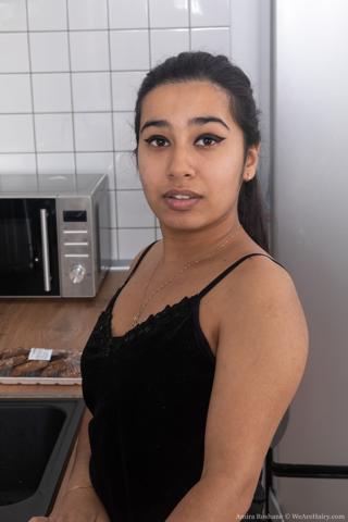 Amira Roshane in We Are Hairy set Amira Roshane masturbates after having a cookie